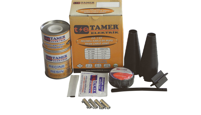 Tamer Bakır İletkenler İçin Reçineli Kablo Ek Muf 4X4 4X6 06-1Kv